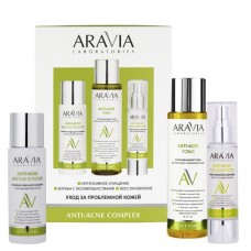 ARAVIA Laboratories Набор для ухода за проблемной кожей Anti-Acne Complex