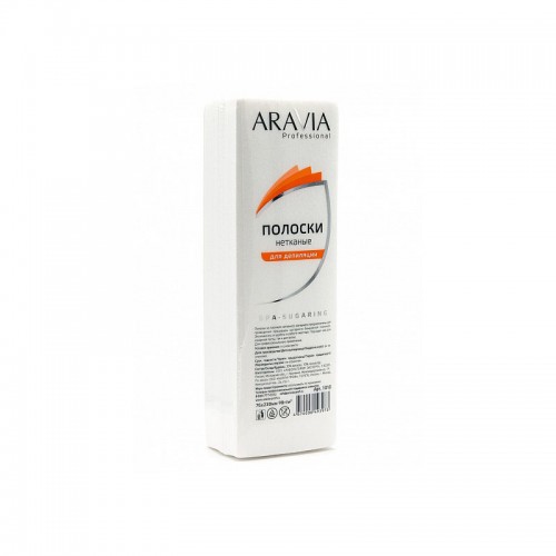 ARAVIA Professional- Полоски нетканые для депиляции 76*230 мм, 100шт, Полимерные воски, ARAVIA