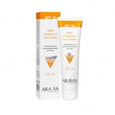 ARAVIA Солнцезащитный увлажняющий крем для лица Multi Protection Sun Cream SPF 30, 100 мл