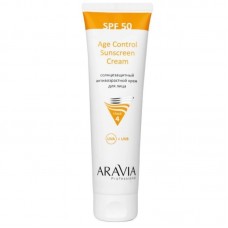 ARAVIA Солнцезащитный анти-возрастной крем для лица Age Control Sunscreen Cream SPF 50, 100 мл