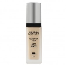 Aravia Тональный крем для лица матирующий Soft Matte - 01 light beige / слоновая кость, 30 мл.