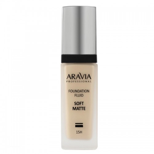 Aravia Тональный крем для лица матирующий Soft Matte - 01 light beige / слоновая кость, 30 мл.