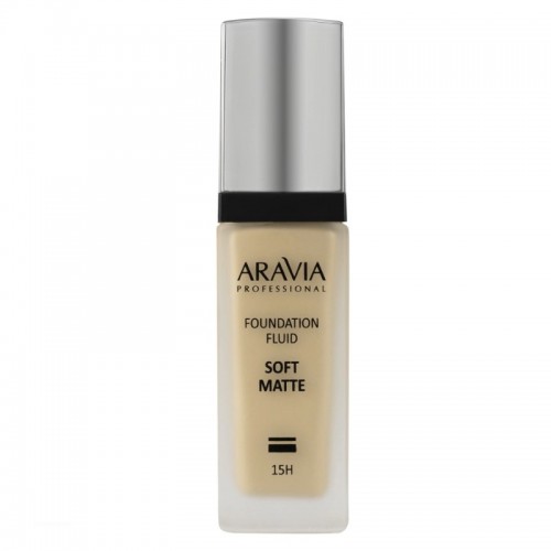 Aravia Тональный крем для лица матирующий Soft Matte - 03 sand beige / бежевый, 30 мл.