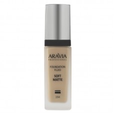 Aravia Тональный крем для лица матирующий Soft Matte - 04 brown tan / темно-бежевый, 30 мл.