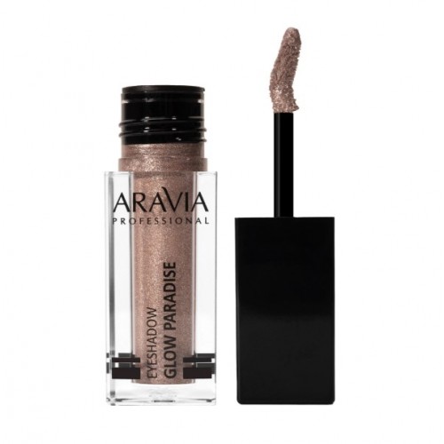 Aravia Жидкие сияющие тени для век glow paradise, 5 мл – 02 antique taupe / античный бежевый