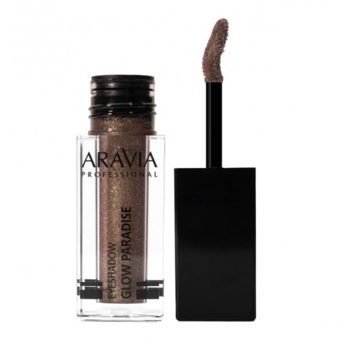 Aravia Жидкие сияющие тени для век glow paradise, 5 мл – 05 magic spirit / золотисто-коричневый дуохром