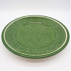 Тарелка зеленая 22 см