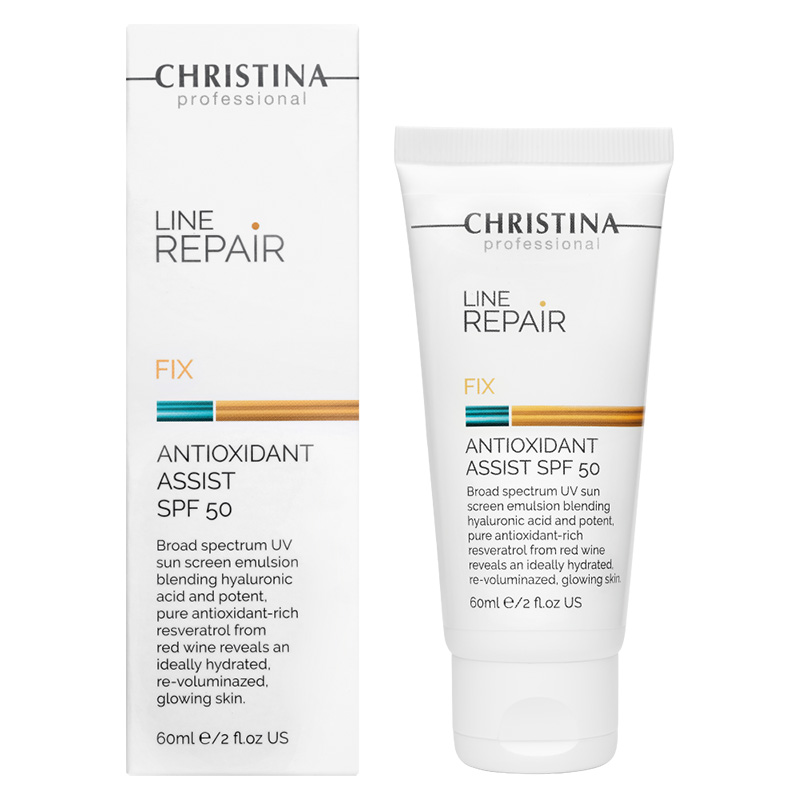 Line Repair Fix Antioxidant Assist SPF50 - Антиоксидантный крем-флюид SPF50, 60мл,, CHRISTINA