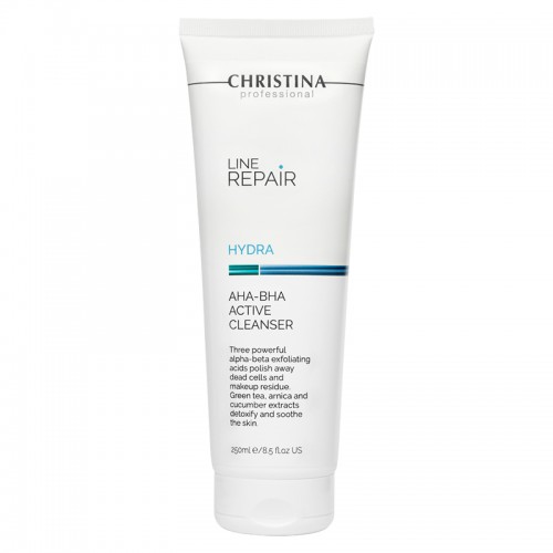 Line Repair Hydra Aha-Bha Active Cleanser - Очищающий активный гель с AHA-BHA кислотами, 250мл,, CHRISTINA