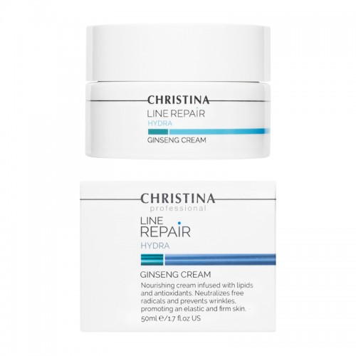 Line Repair Hydra Ginseng Cream - Увлажняющий и питательный крем «Женьшень», 50мл,, CHRISTINA