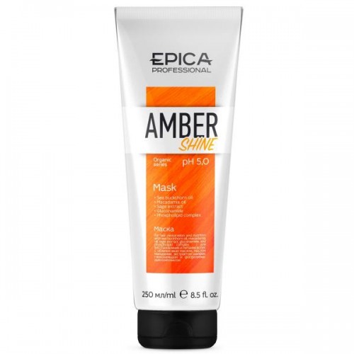 EPICA Amber Shine ORGANIC, Маска для восстановления и питания, 250 мл