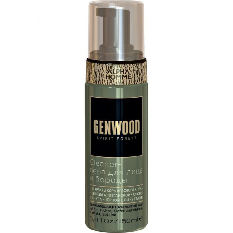 Cleaner-пена для лица и бороды GENWOOD, 150 мл