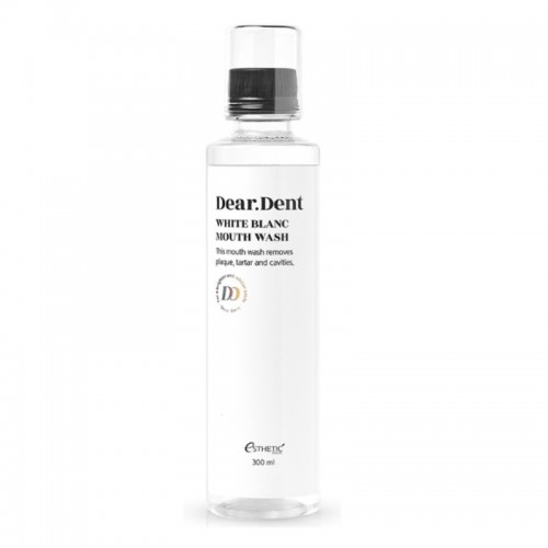 Dear.Dent White Blanc Mouth Wash / Ополаскиватель для рта БЕЗ КРАСИТЕЛЕЙ, 300 мл.