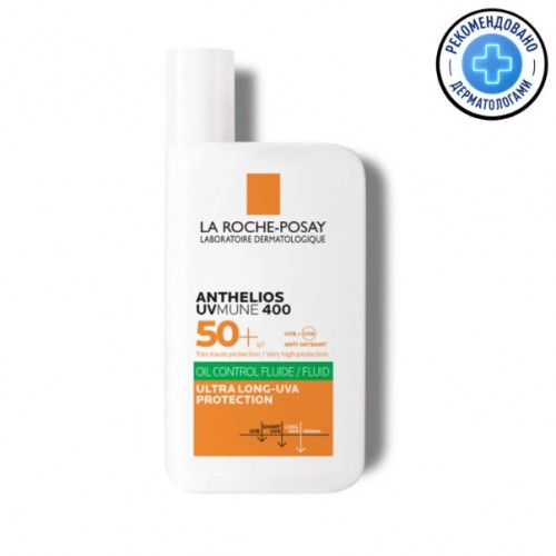 Anthelios UVMUNE 400 Солнцезащитный матирующий флюид для лица SPF50+ / PPD56, 50мл