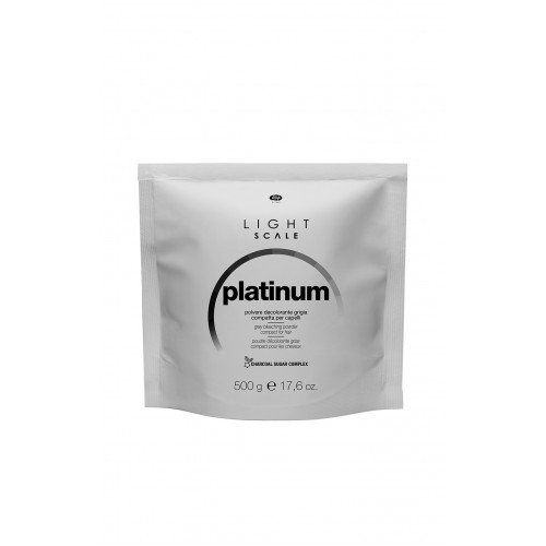Быстродействующий компактный серый осветляющий порошок для волос - LIGHT SCALE PLATINUM POWDER, 500 гр
