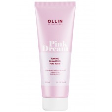 OLLIN PINK DREAM Тонирующий розовый шампунь для волос, 250 мл