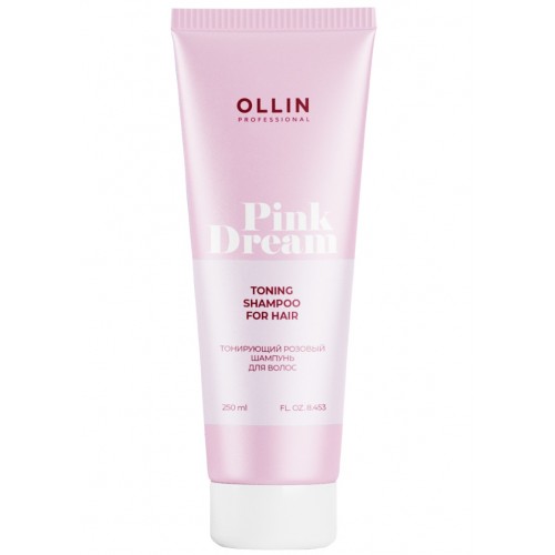 OLLIN PINK DREAM Тонирующий розовый шампунь для волос, 250 мл
