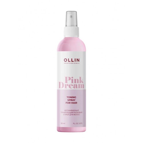 OLLIN PINK DREAM Тонирующий розовый спрей для волос, 150 мл