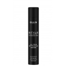 OLLIN STYLE Лак для волос ультрасильной фиксации без отдушки, 400 мл