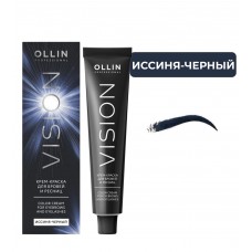 OLLIN VISION крем-краска для бровей и ресниц (Иссиня-черный), 20 мл