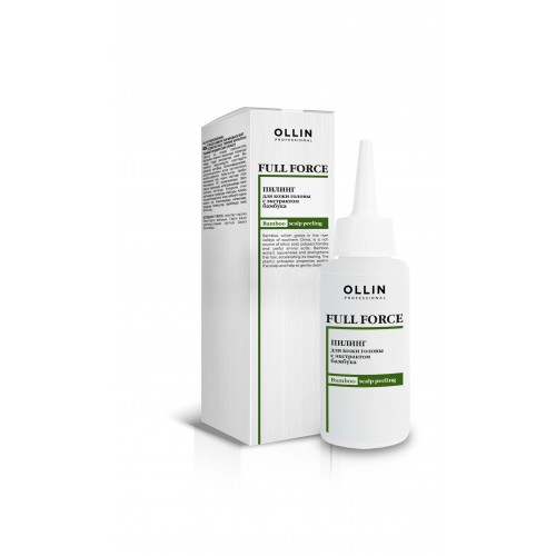 OLLIN FULL FORCE Пилинг для кожи головы с экстрактом бамбука, 80 мл