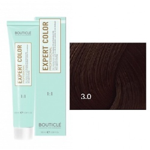 Expert Color 30 Темный шатен, 100 мл, КРЕМ-КРАСКА EXPERT COLOR, BOUTICLE