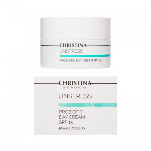 Unstress Probiotic day Cream SPF-15 - Дневной крем с пробиотическим действием с СПФ-15, 50мл