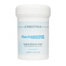Elastin Collagen Azulene Moisture Cream with Vit. A, E & HA - Увлажняющий азуленовый крем с коллагеном и эластином для нормальной кожи, 250мл