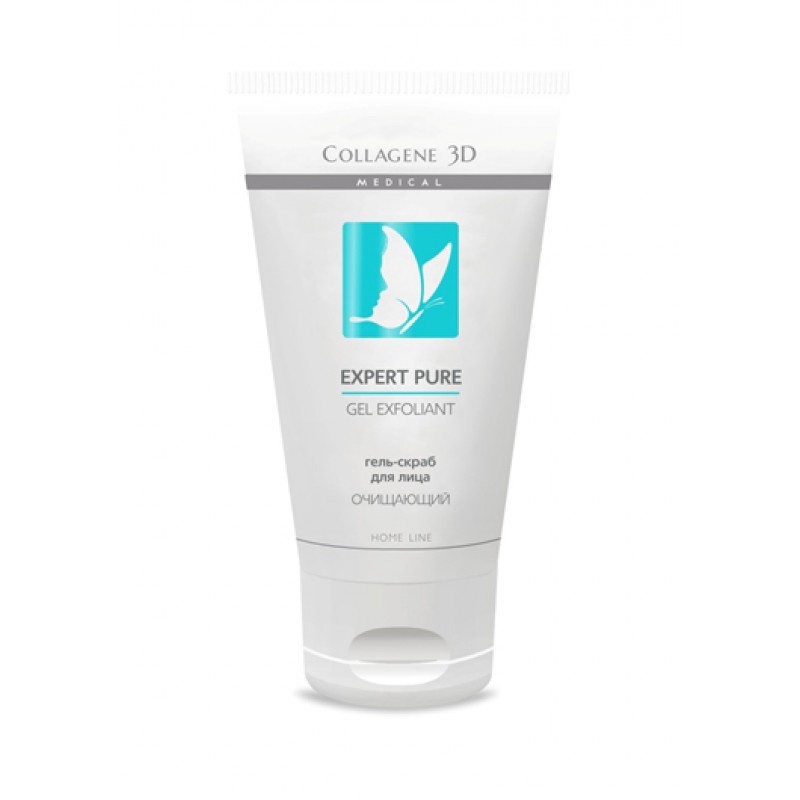 Гель-скраб для лица EXPERT PURE GEL EXFOLIANT, 75 мл,, COLLAGENE 3D Medical