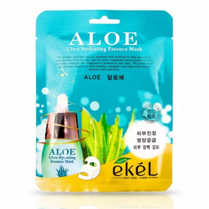 Ekel Aloe Ultra Hydrating Essence Mask Маска тканевая с экстрактом алое, 25 гр