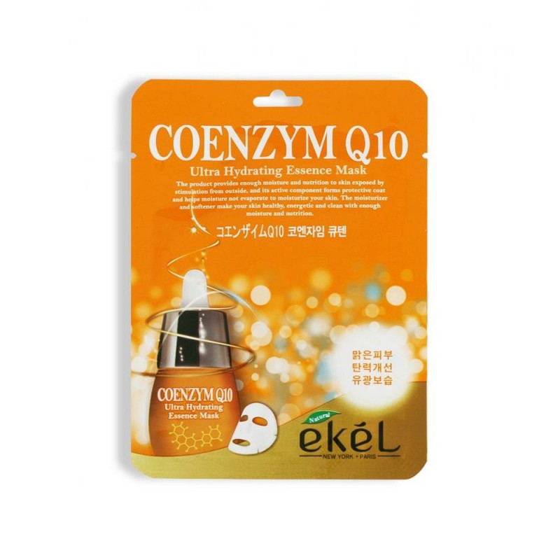 Ekel Coenzym Q10 Ultra Hydrating Essence Mask / Маска тканевая с коэнзимом Q10, 25 гр