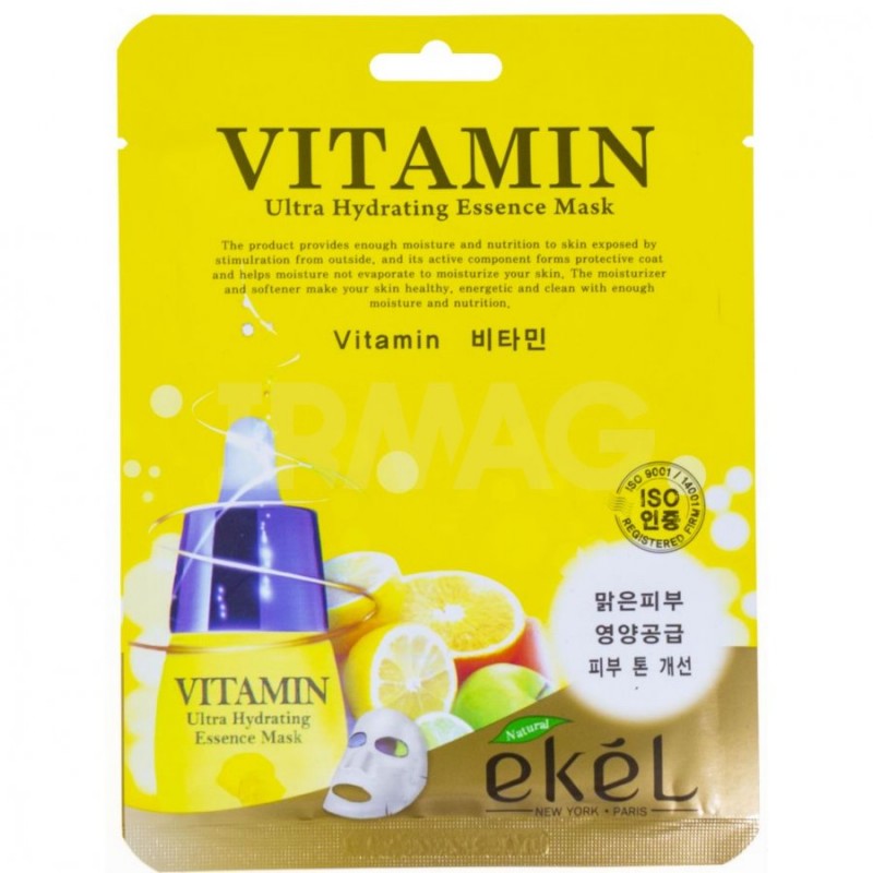 Ekel Vitamin Ultra Hydrating Essence Mask / Маска тканевая с витамином С, 25 гр