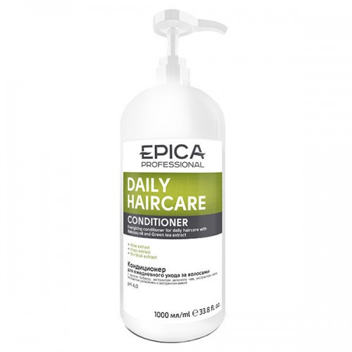 EPICA Daily Care / Кондиционер для ежедневного ухода с маслом бабассу и экстрактом зеленого чая, 1000 мл
