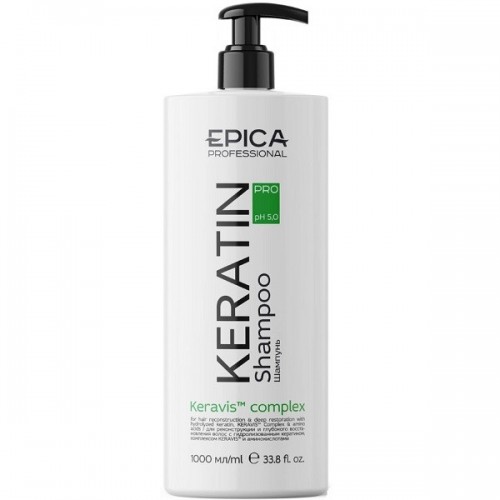 EPICA "KERATIN PRO", Шампунь для реконструкции и глубокого восстановления волос, 1000 мл