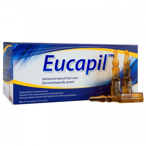 Eucapil AHA Dermo-Cosmetics hair loss care (2% fluridil) / Эвкапил - средство для волос (30х2мл.)