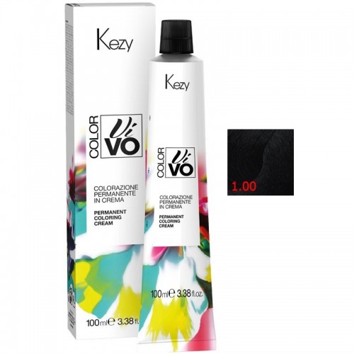 Kezy Color Vivo 1.00 Перманентная крем-краска для волос 100 мл