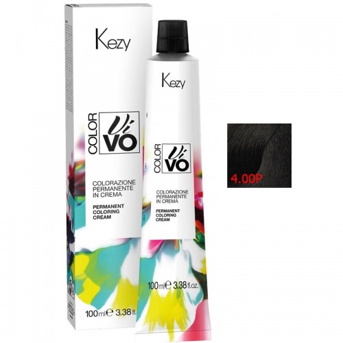 Kezy Color Vivo 4.00P Перманентная крем-краска для волос 100 мл