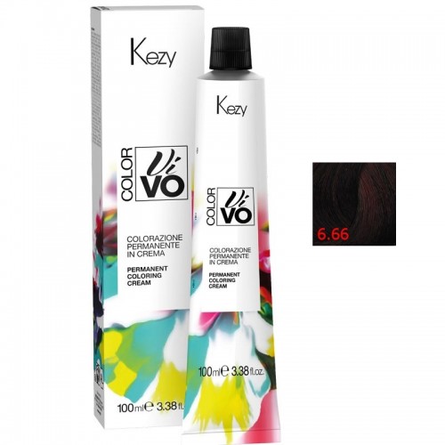 Kezy Color Vivo 6.66 Перманентная крем-краска для волос 100 мл