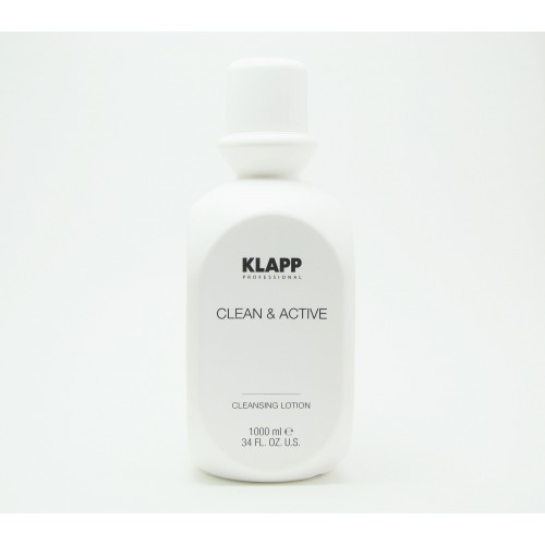 Очищающее молочко, ПРОФ, CLEAN & ACTIVE Cleansing Lotion, 1000 мл., CLEAN & ACTIVE / ОЧИЩЕНИЕ КОЖИ, KLAPP