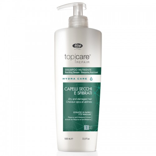 Top Care Repair Nourishing Shampoo / Интенсивный питательный шампунь, 1000мл, HYDRA CARE, LISAP