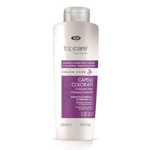 Top Care Repair After Color Acid Shampoo / Шампунь стабилизатор цвета, 250мл, COLOR CARE, LISAP