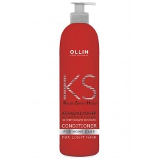 OLLIN KERATINE SYSTEM Кондиционер для домашнего ухода за осветлёнными волосами, 250 мл