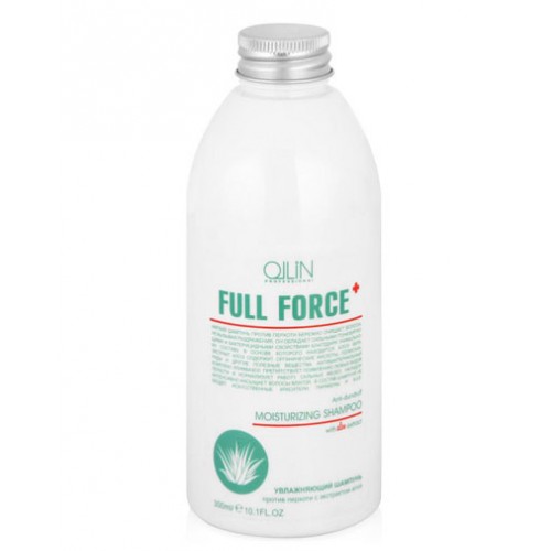 OLLIN FULL FORCE Увлажняющий шампунь против перхоти с экстрактом алоэ, 300 мл