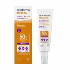 REPASKIN SILK TOUCH COLOUR Facial SPF50 – Средство солнцезащитное тонирующее с нежностью шелка для лица СЗФ50, 50 мл