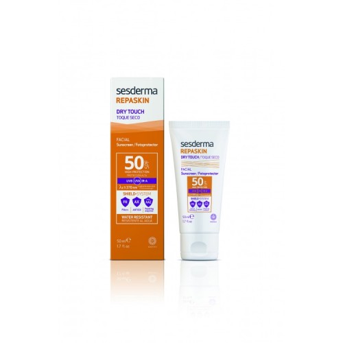 REPASKIN DRY TOUCH Facial sunscreen SPF 50 – Средство солнцезащитное с матовым эффектом для лица СЗФ 50, 50 мл.