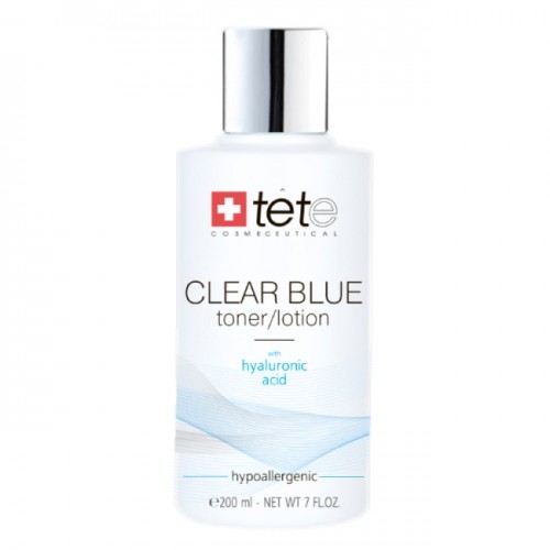 Clear Blue Toner/Lotion with hyaluronic acid / Тоник/лосьон с гиалуроновой кислотой, 200мл, TETE