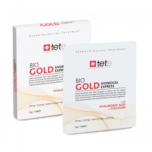 Bio Gold Hydrogel Express / Коллагеновая маска с коллоидным золотом, TETE