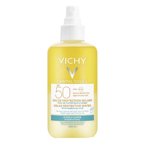 Двухфазный солнцезащитный спрей увлажняющий SPF 50, 200 мл.,, VICHY